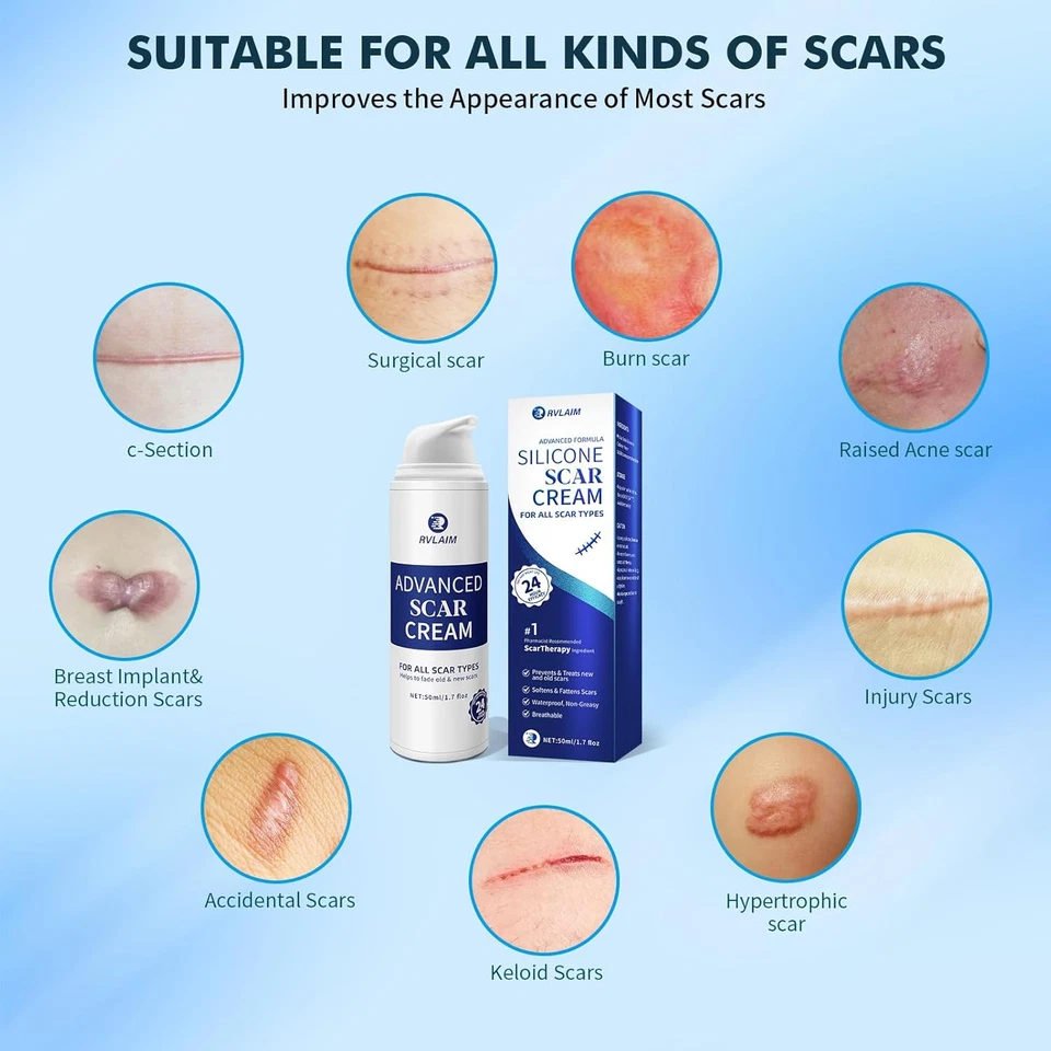 Scar Cream Scar Gel, Advanced Silicone Scar Gel, Professional Scar Removal Cream - Image 4 of 4