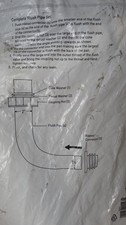 Toilet Cistern Flushpipe - complete flush pipe set