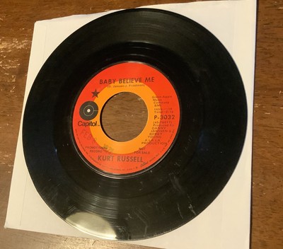 Kurt Russell Promo 45 Baby Believe Me, Hey Baby I Love You 1970 Capitol