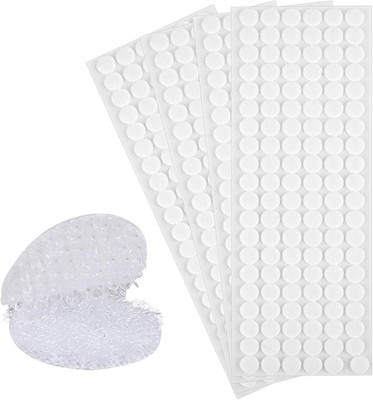 1200PCS (600 Pairs) Hook and Loop Dots, 0.59 in Diameter Self Adhesive Dots, Whi