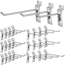Slatwall Hooks 24 Pcs 4/6/8 Inch Slatwall Accessories Slat Wall Shelf Bracket...