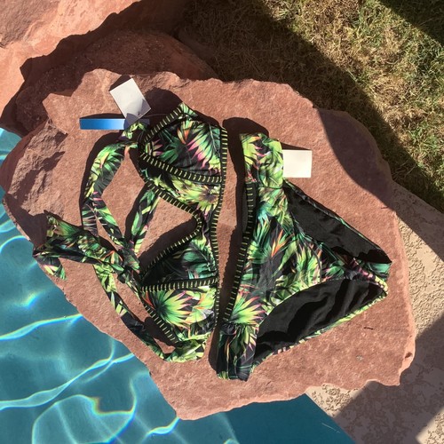 Lucky Brand Coastal Palms Hipster Bikini Set in Medium - Picture 3 of 6