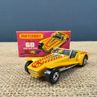 VINTAGE 1971 LESNEY MATCHBOX LOTUS #60 YELLOW TOY CAR - IN ORIGINAL BOX