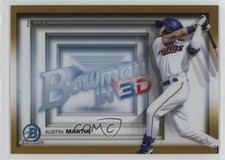 2022 Bowman Bowman in 3-D! Gold Refractor 39/50 Austin Martin #B3D-17 18n6