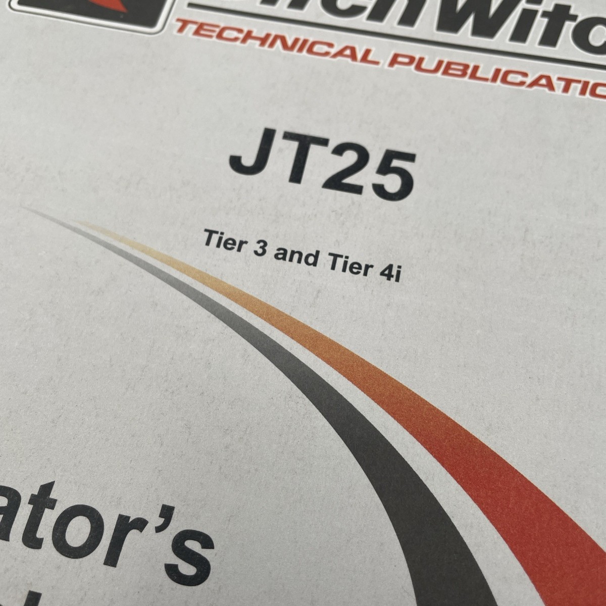 Ditch Witch JT25 Tier 3 Tier 4i Directional Drill Owner's