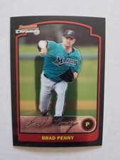2003 Bowman Chrome Baseball Card #88 Brad Penny