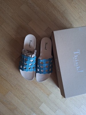 THINK Tolle SCHUHE Pantoletten Gr 41 NEU UVP 99 EUR