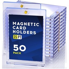 Pack de 50 tarjeteros magnéticos para deportes y juegos coleccionables