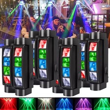8LED RGBW Laser Spider Beam Moving Head Stage Lighting DMX DJ Party Disco Lights