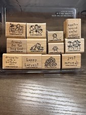 Stampin Up Wood Mount Stamps Loads of Love Accessories