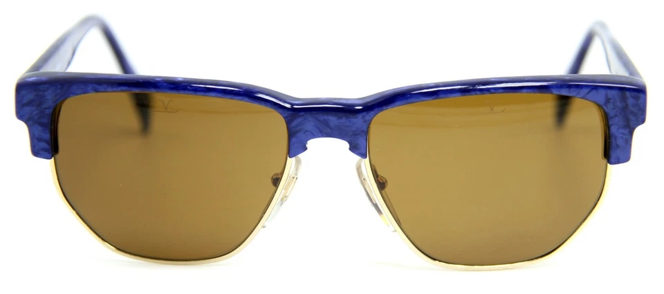 Gafas de sol vintage raras Vuarnet 438 azul mármol PX2000 lentes minerales marrones 259 $ Foto 2 de 4