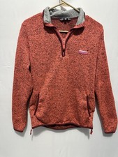 Simply Southern Women  s Medium Scarlet Quarter Zip Fleece Pullover
