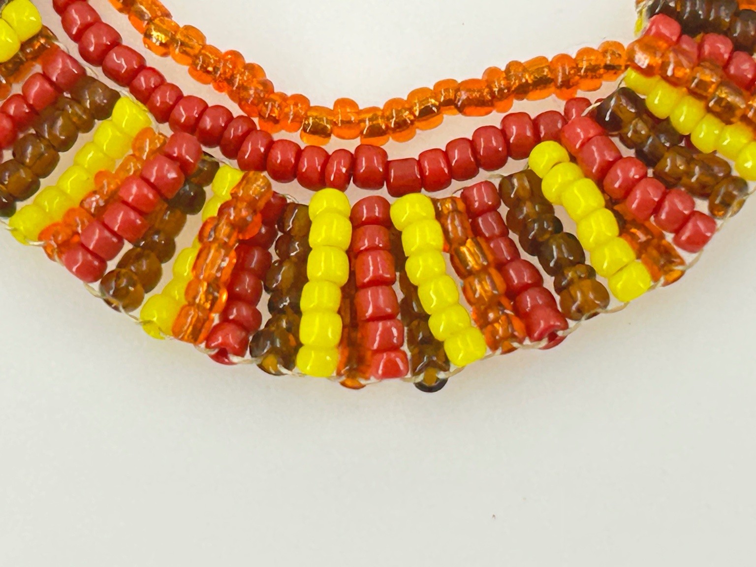 Handcrafted Beaded Bracelet Silver Toggle Clasp M… - image 2