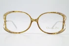 Vintage Glasses Christian Dior 2643 20 Brown Gold Oval Eyeglass Frame