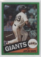 2020 Topps Silver Pack 1985 Chrome Baseball Series 2 Green /99 Jaylin Davis v1x