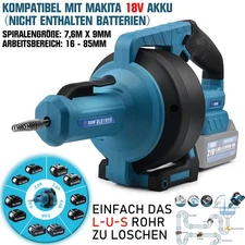 7,6 M Elektrisch Rohrreinigungsgerät Abflussreiniger Rohrreiniger Spirale DE