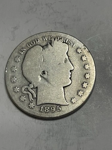 1895 S Barber Silver Half Dollar Good