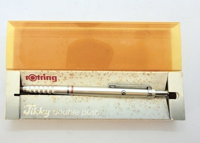 Rotring Tikky 502 150 Silver Metallic Double Push mechanical pencil 0.5mm Box
