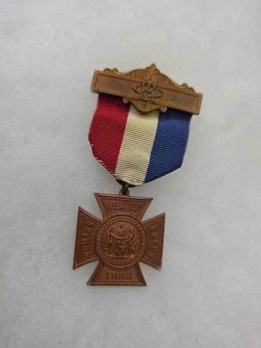 1886 (patent) WOMAN'S RELIEF CORPS Medal GAR Civil War Veteran Assoc Auxiliary#4