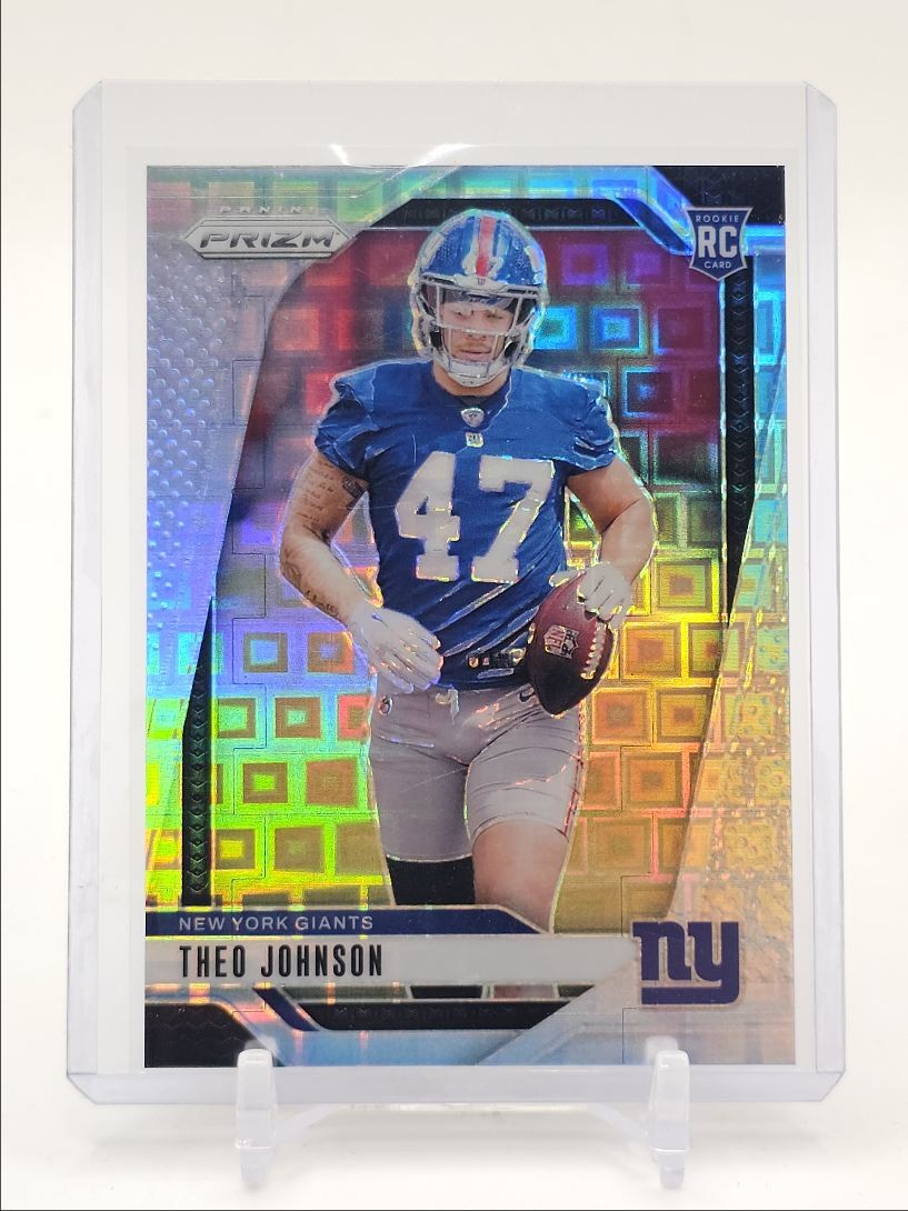 THEO JOHNSON 2024 PANINI PRIZM ROOKIE PANDORA GIANTS #390 RC /400 Q6145