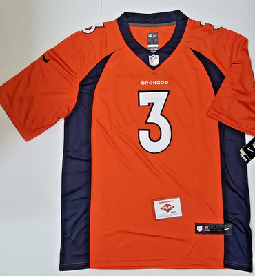 Broncos Russell Wilson #3 signed Nike NFL sewn autographed