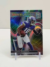 Numbered /4! 2022 Panini Spectra Justin Jefferson Wavelength Insert Card #WVE-19