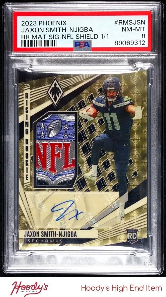 Jaxon Smith-Njigba Panini Phoenix Rising Rookie Material Signatures #RMSJSN NFL Shield 1/1