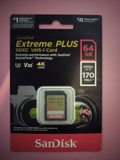 SANDISK Extreme PLUS 64GB SDXC UHS-I CARD E16002392 