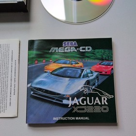 Sega Mega CD Game - Jaguar XJ220 With Manual