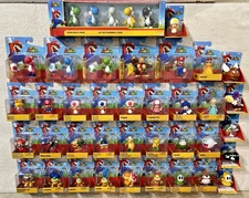 SUPER MARIO 2.5" FIGURES HUGE LOT OF 41 ALL DIFFERENT **NEW**