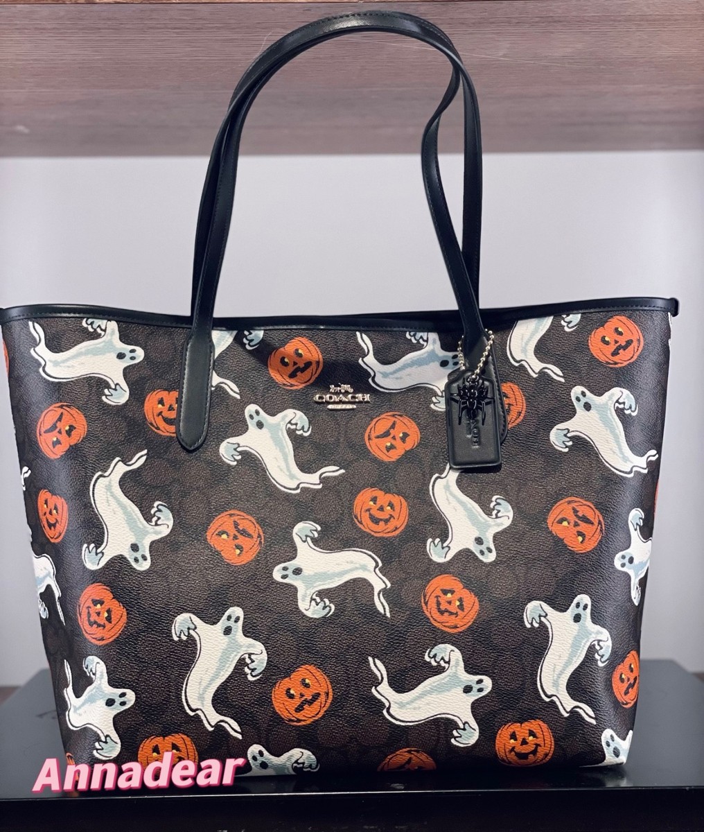 NWT COACH HALLOWEEN CITY TOTE CCE69 | eBay
