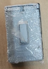 Pass & Seymour Weatherproof Cover CA1-G 1-Gang Cast Zinc Switch Cover Gray P&S