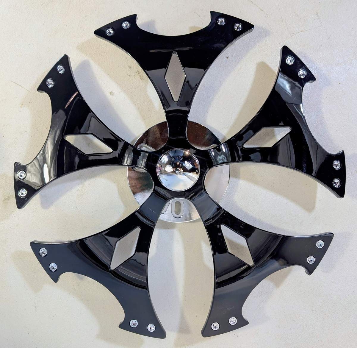 18 Wheel Spinners Fits 5/6 Lug Wheels BLACK 4️⃣ Spinner Rims