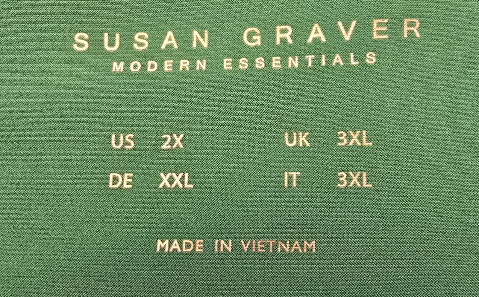 Susan Graver Modern Essentials Solid Green Stretc… - image 3