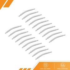 20 Set 21mm Curved Spring Bar Pins 1.5mm Dia Stainless Steel Watch Band Link Pin