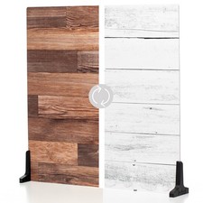 V-FLAT WORLD Duo Board - 24x24" Surface Board, Whitewash/Hickory Planks