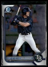 2022 Bowman Draft #BDC-158 Dru Baker Chrome 3301T