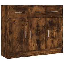 Sideboard Buffet Console Table Storage Cabinet with 3 Drawers Doors Living Room