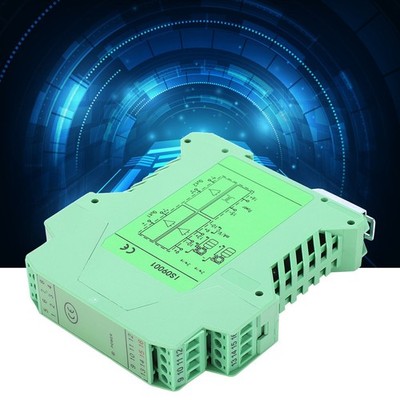 DC Signal Isolator Current Voltage Transmitter DIN Rail Mount 1 in 2 out 0 10V
