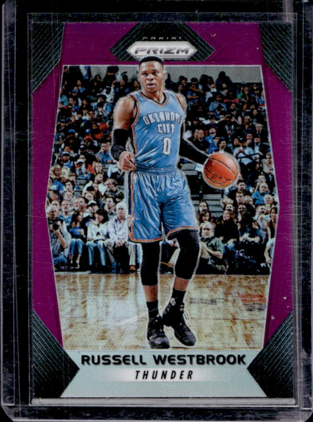 2017-18 Prizm Russell Westbrook Prizm Purple #21/75 Thunder