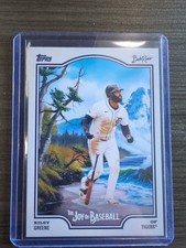 2025 Topps Bob Ross: The Joy Of Baseball Riley Greene #38