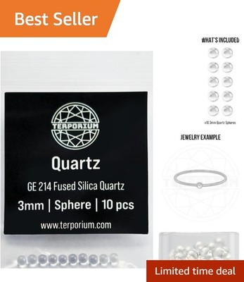 Quality 3mm Smooth Quartz Spheres - Perfect for Arts & Jewelry Projects