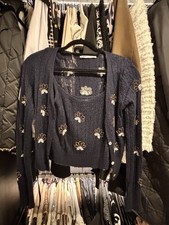 Zara set cardigan e cami donna impreziositi S
