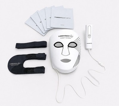 CurrentBody Skin LED Light Therapy Mask Series 2 + 5 Hydrogel Face Masks - NOB