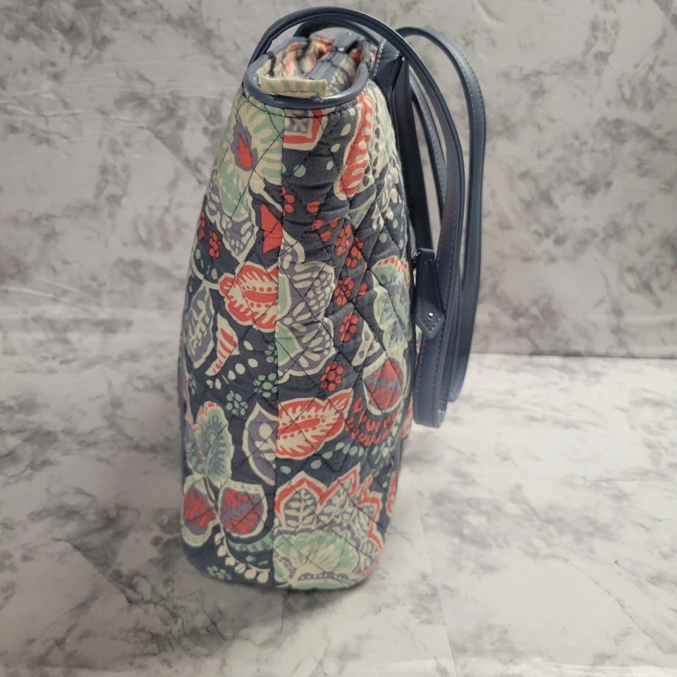 Vera Bradley Bolso de Trabajo Bolso Mensajero para Laptop Azul Gris Naranja Grande Foto 3 de 4