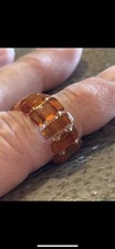 Anello Anelli Ambra Baltica Pietre Dure  Resine Adattabile A Varie Misure