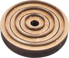 3 PCS Leather Cutting Set - Wooden Base Dies for Leather Crafts - Circle Cutting