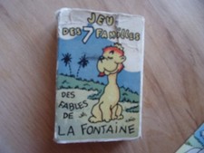 Ancien jeu 7 familles des fables de la Fontaine