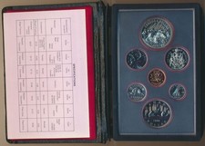 Canada: 1980 QEII Double $1 Proof Set w ASW 0.375oz SILVER $1 Polar Bear