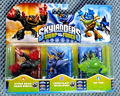 Skylanders Swap Force 3er-Set: Green Rip Tide, Horn Blast Whirlwind, Prism Break